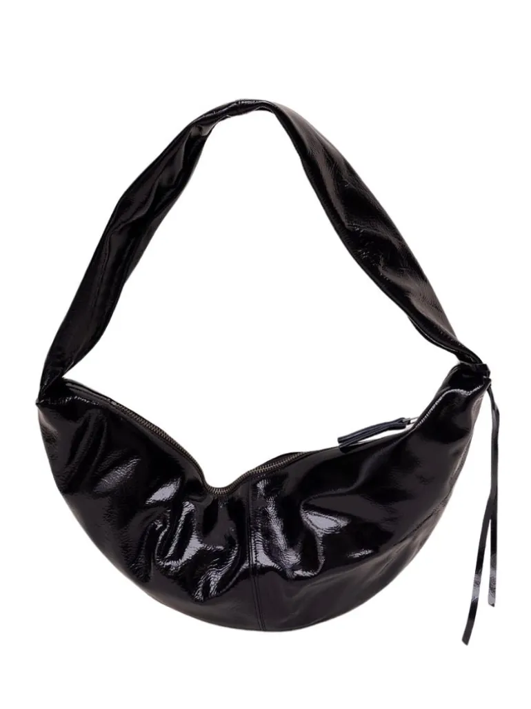 Banana bag XL crushed patent black