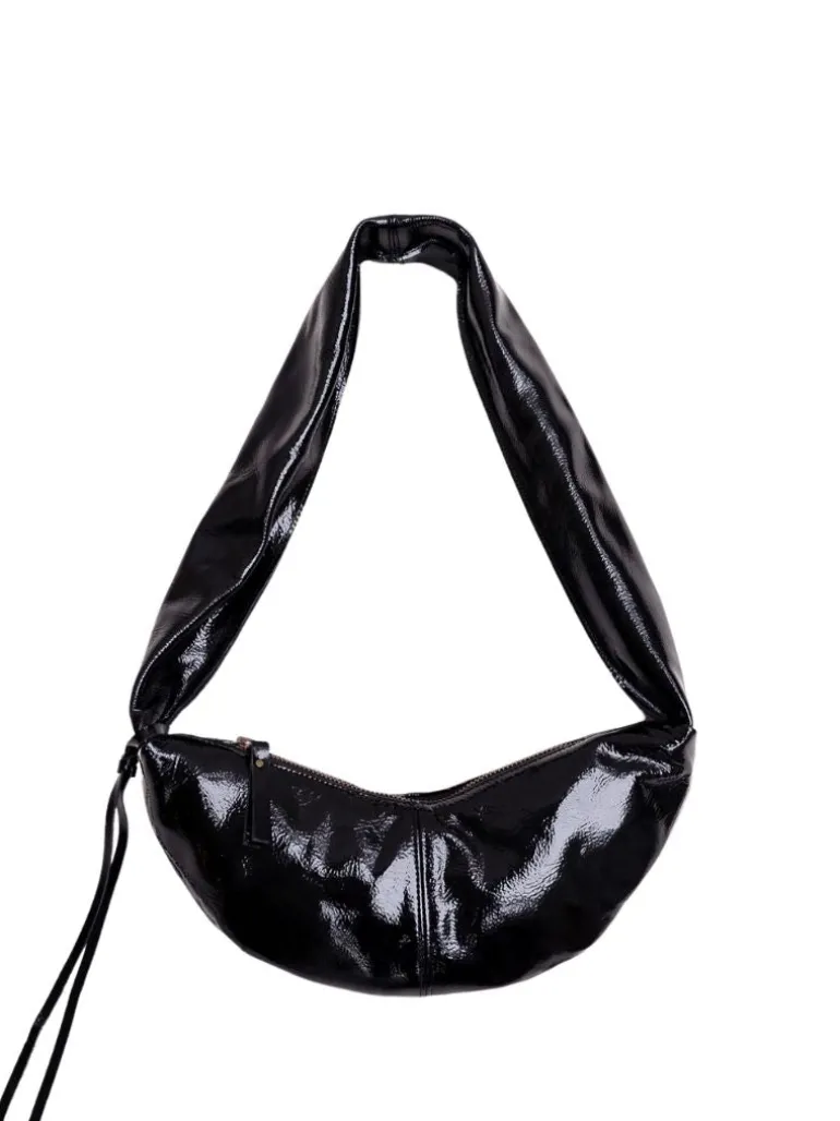 Banana bag XS crushed patent black