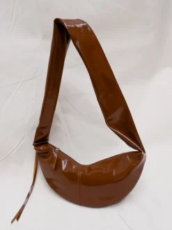 Banana bag XS glossy brown
