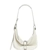 Belted hobo medium off white glossy plain