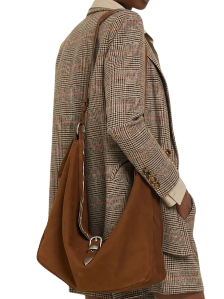 Belted Hobo Suede Shoulder chestnut nubuck