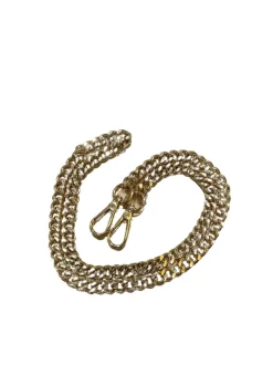 Chain wide strap gold