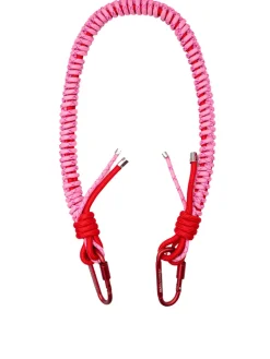 Correa nylon roja y rosa