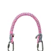 Correa nylon rosa y gris