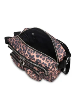 Ellie Recycled Canvas dark dots w. Leather