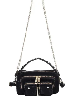 Helena Suede black w. gold