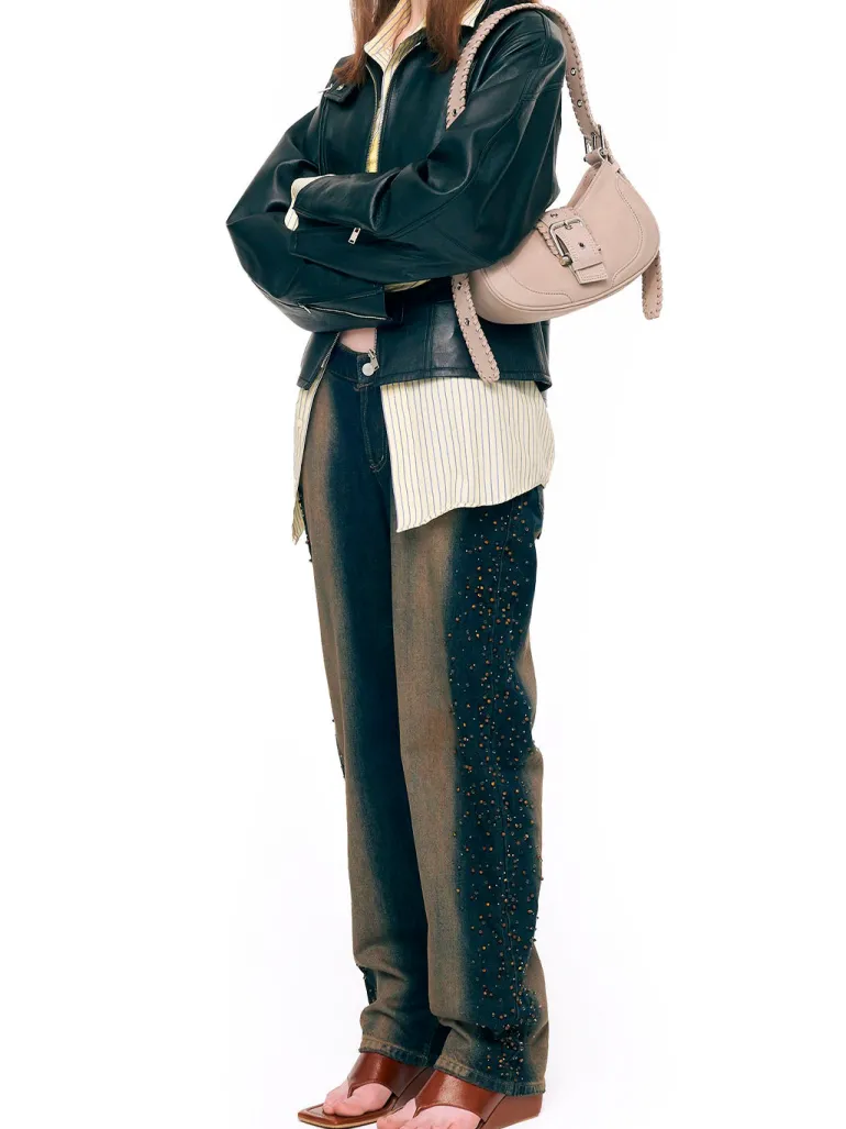 Hobo Brocle brown western etoffe