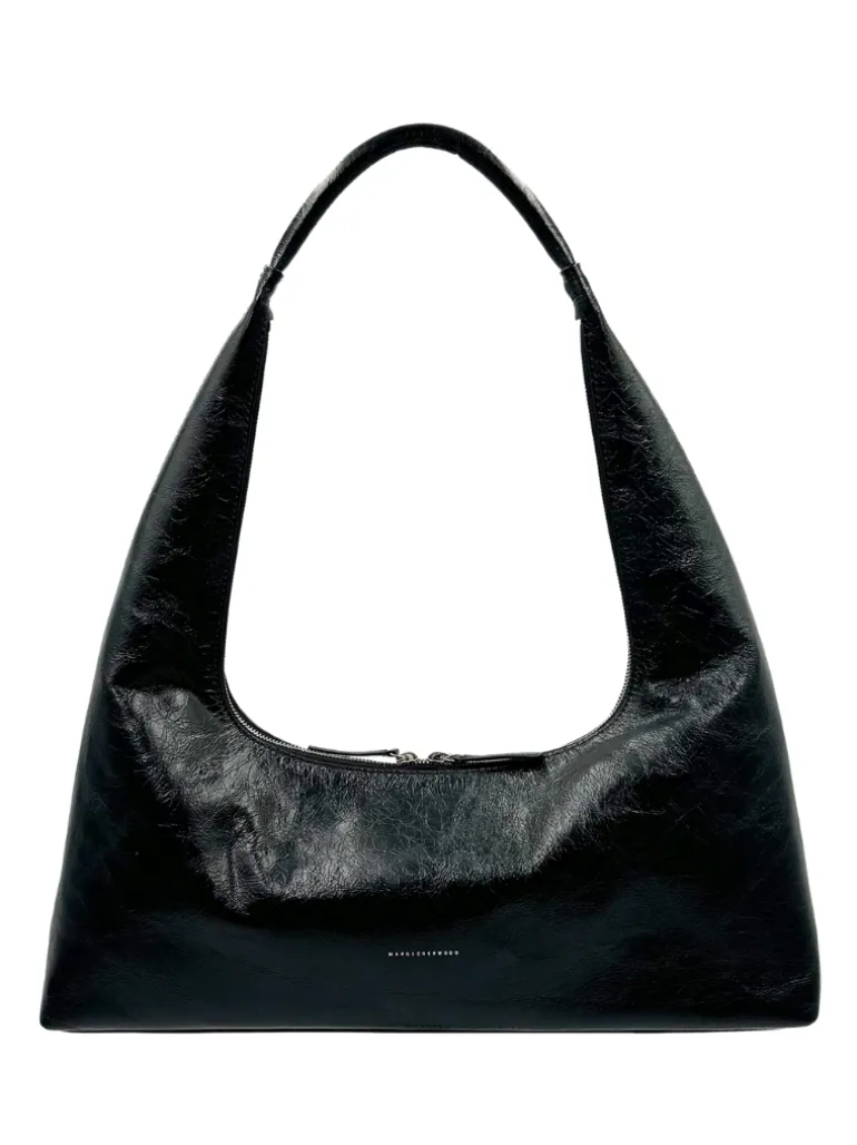 Hobo large black pull up crinkle