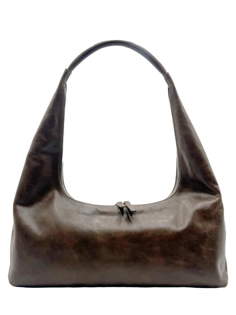 Hobo large washed brown pull up