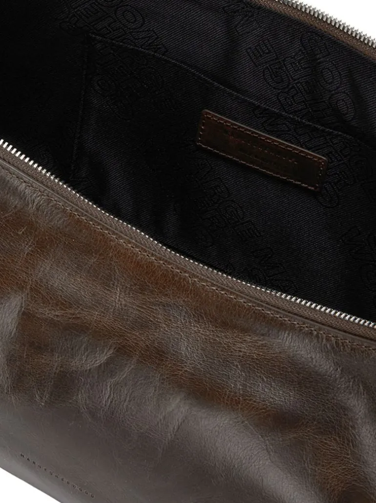Hobo large washed brown pull up