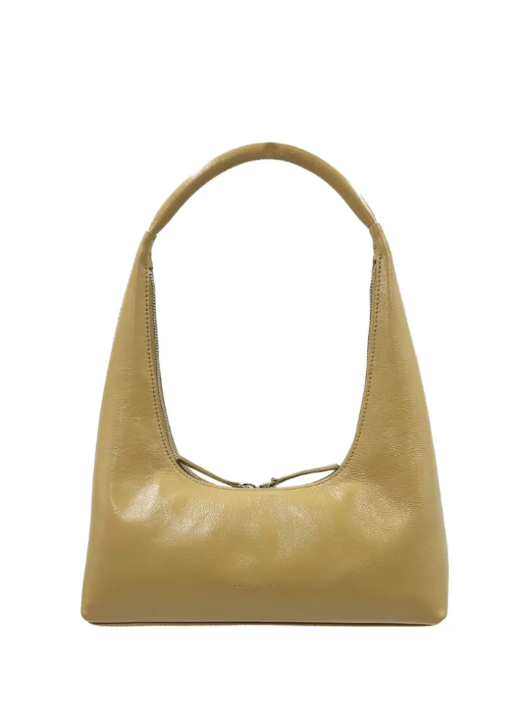 Hobo shoulder beige crinkle