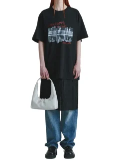 Hobo shoulder cream glossy plain
