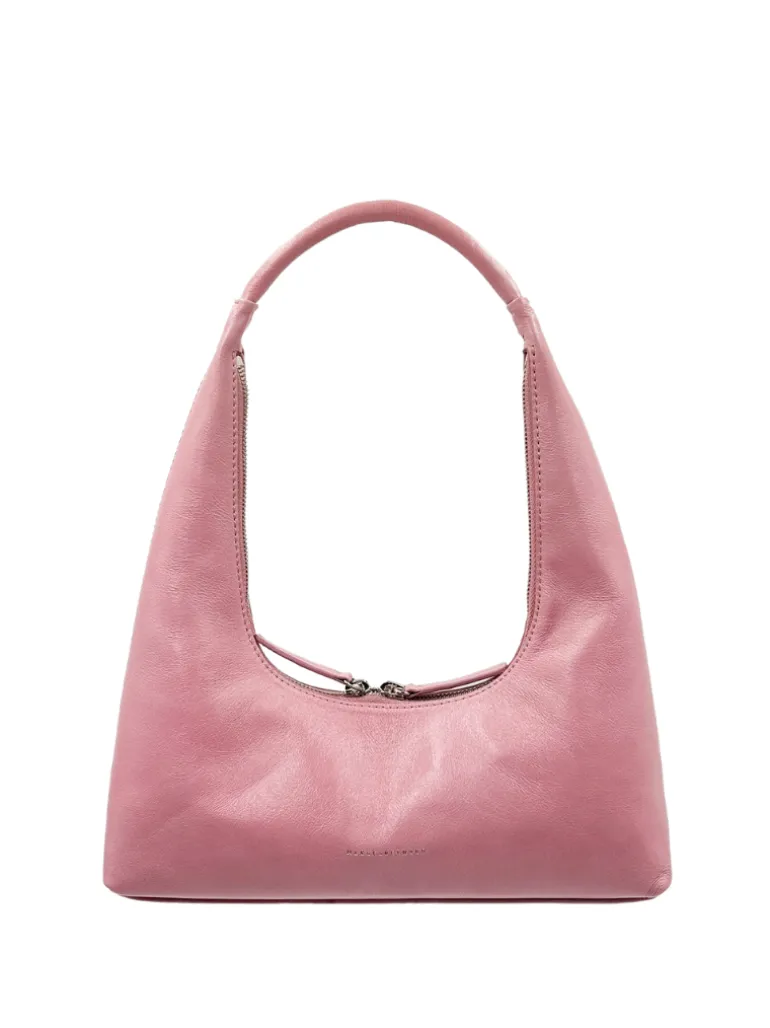 Hobo shoulder pink pull up crinkle