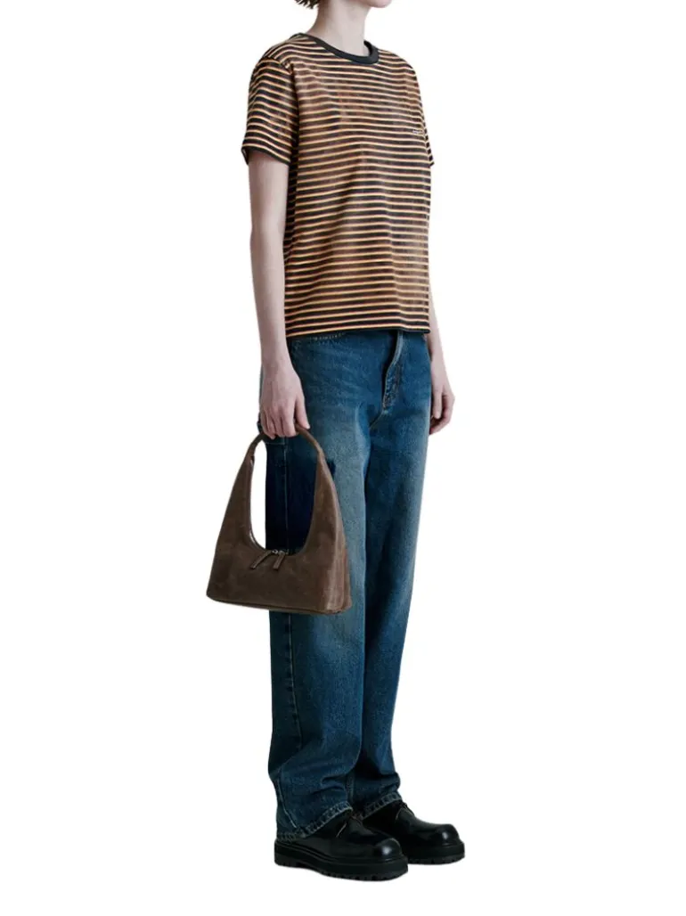 Hobo shoulder washed brown pull up