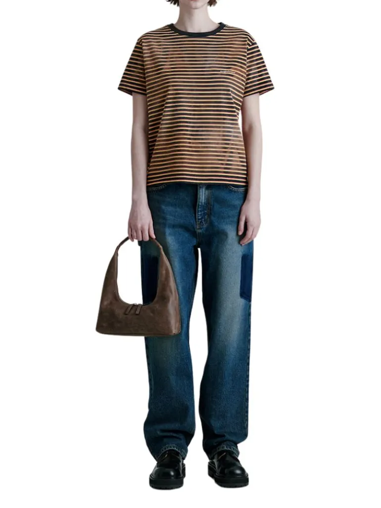 Hobo shoulder washed brown pull up