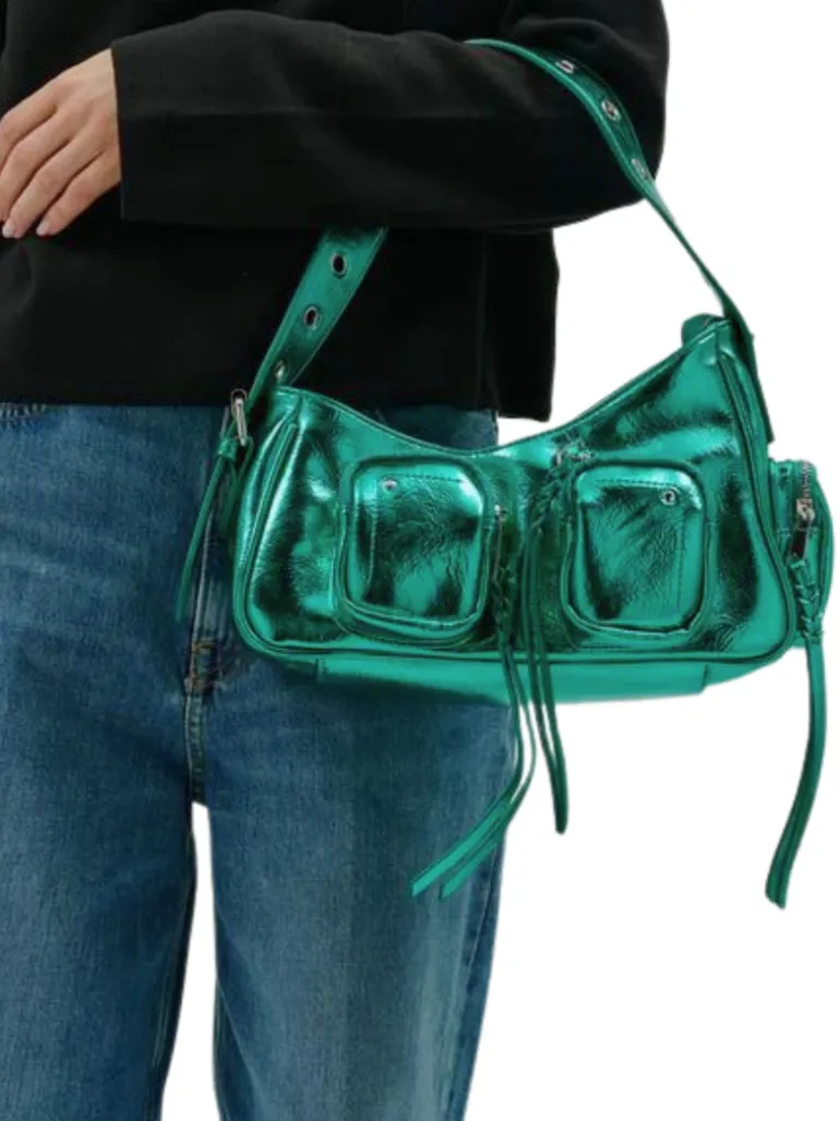 Jennifer Pocket Recycled Cool green