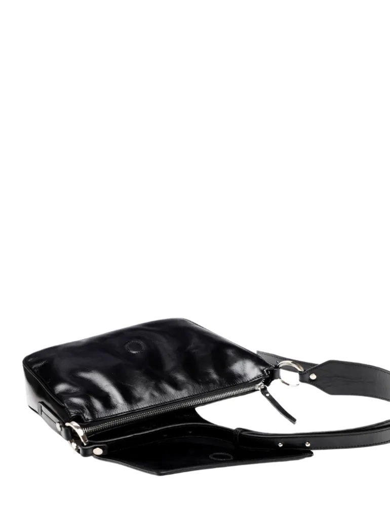 Lanzarote mini black crash leather