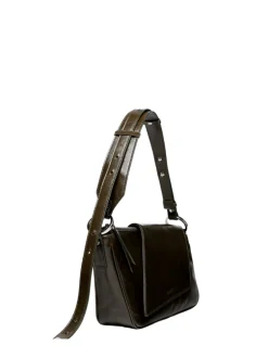 Lanzarote mini olive crash leather