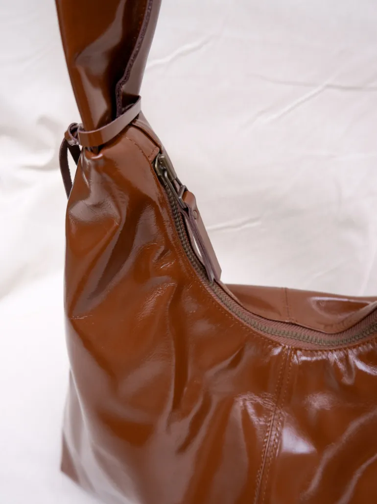 M Crossbody Bag glossy brown