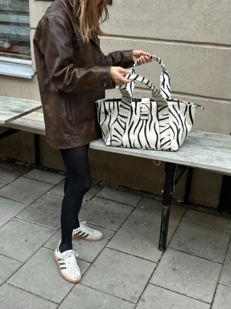 Maxi Shopper Brown Stripes Deluxe