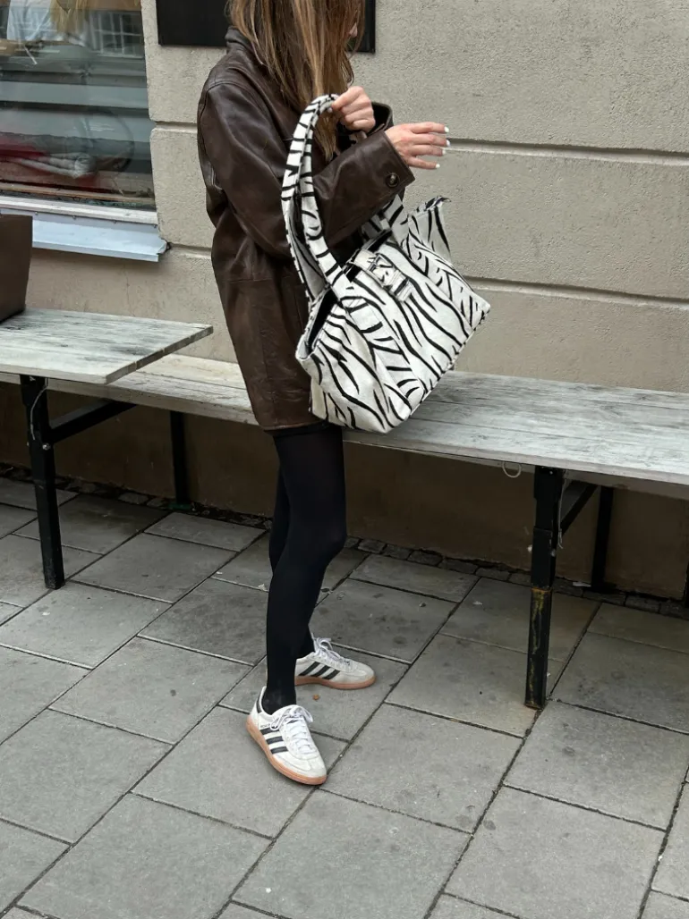 Maxi Shopper Brown Stripes Deluxe