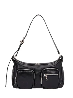 Outpocket Hobo black glossy plain