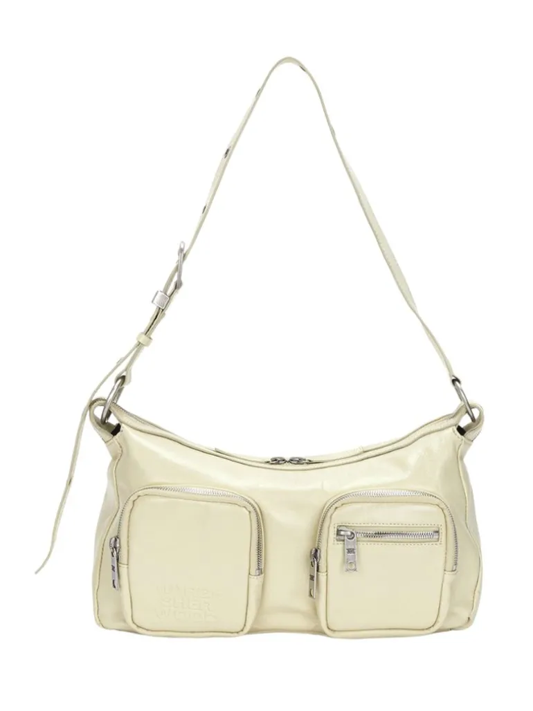 Outpocket Hobo blond wood glossy plain