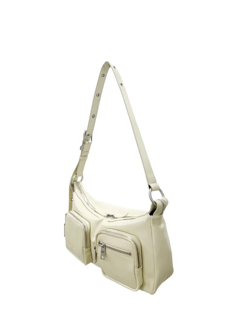 Outpocket Hobo blond wood glossy plain