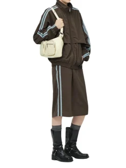 Outpocket Hobo blond wood glossy plain