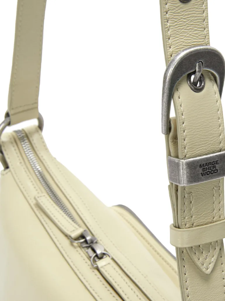 Outpocket Hobo Mini blond wood glossy plain