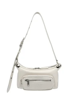 Outpocket Hobo Mini cream glossy plain