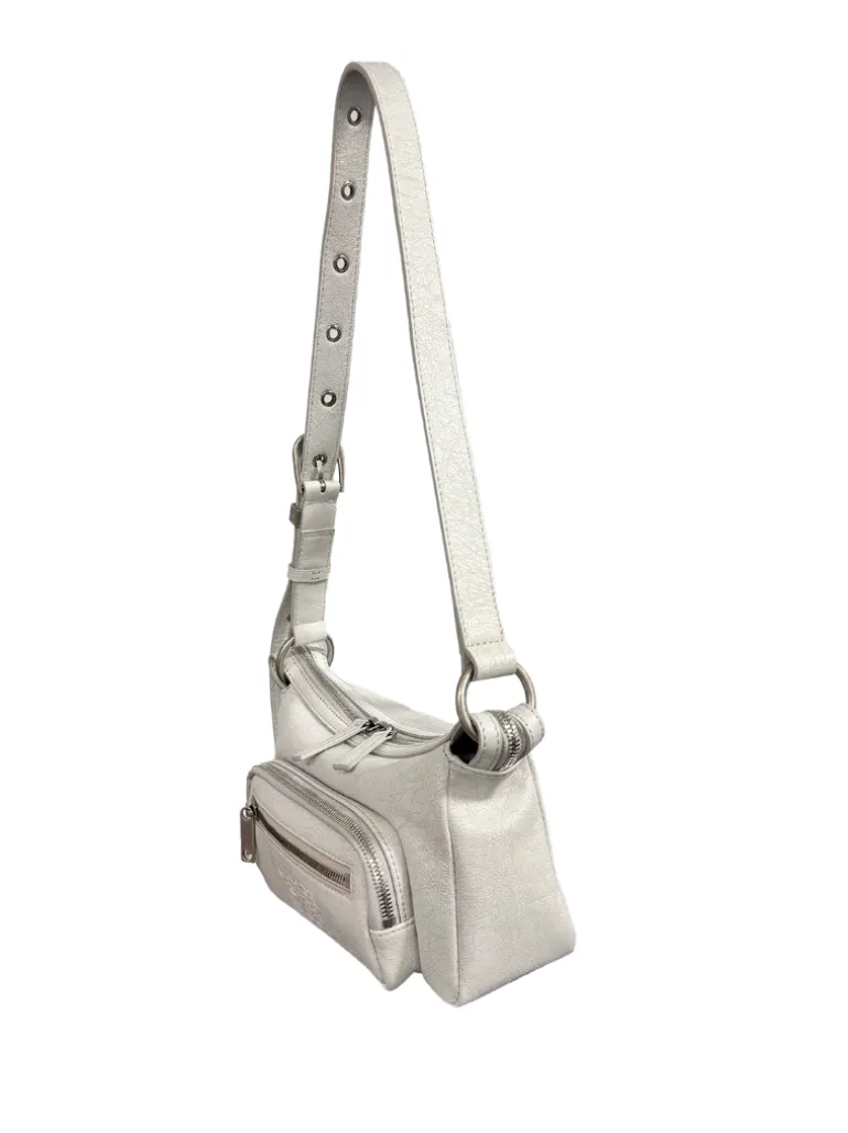 Outpocket Hobo Mini off white cracked