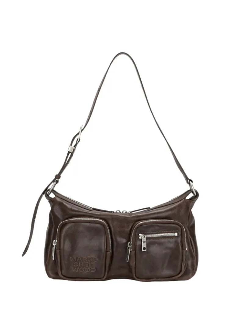Outpocket Hobo washed brown pull-up