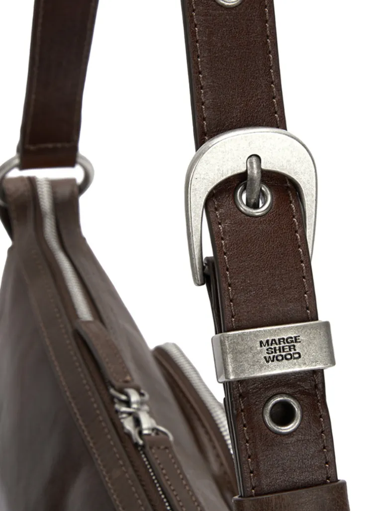 Outpocket Hobo washed brown pull-up