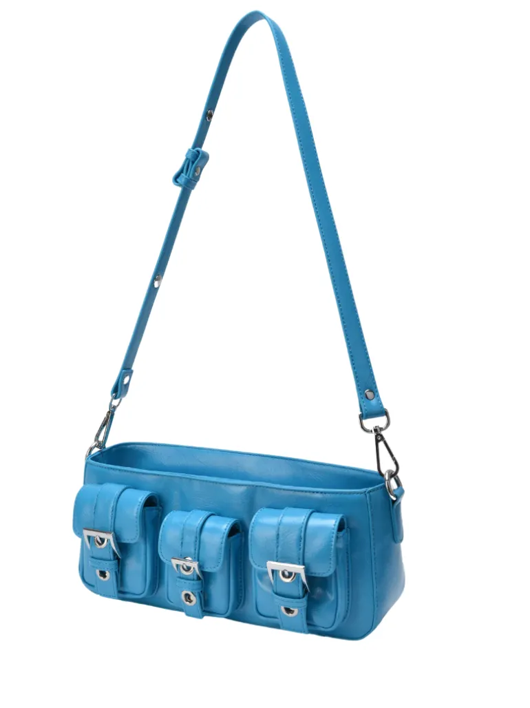 Penny wrinkle bright blue
