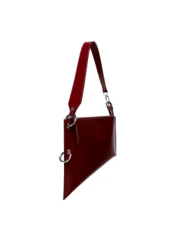 Saund burgundy semi patent leather