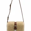 Shearing Belted Flap chestnut plain + beige
