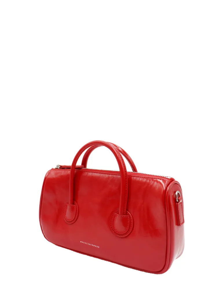 Zipper small apple red crinkle