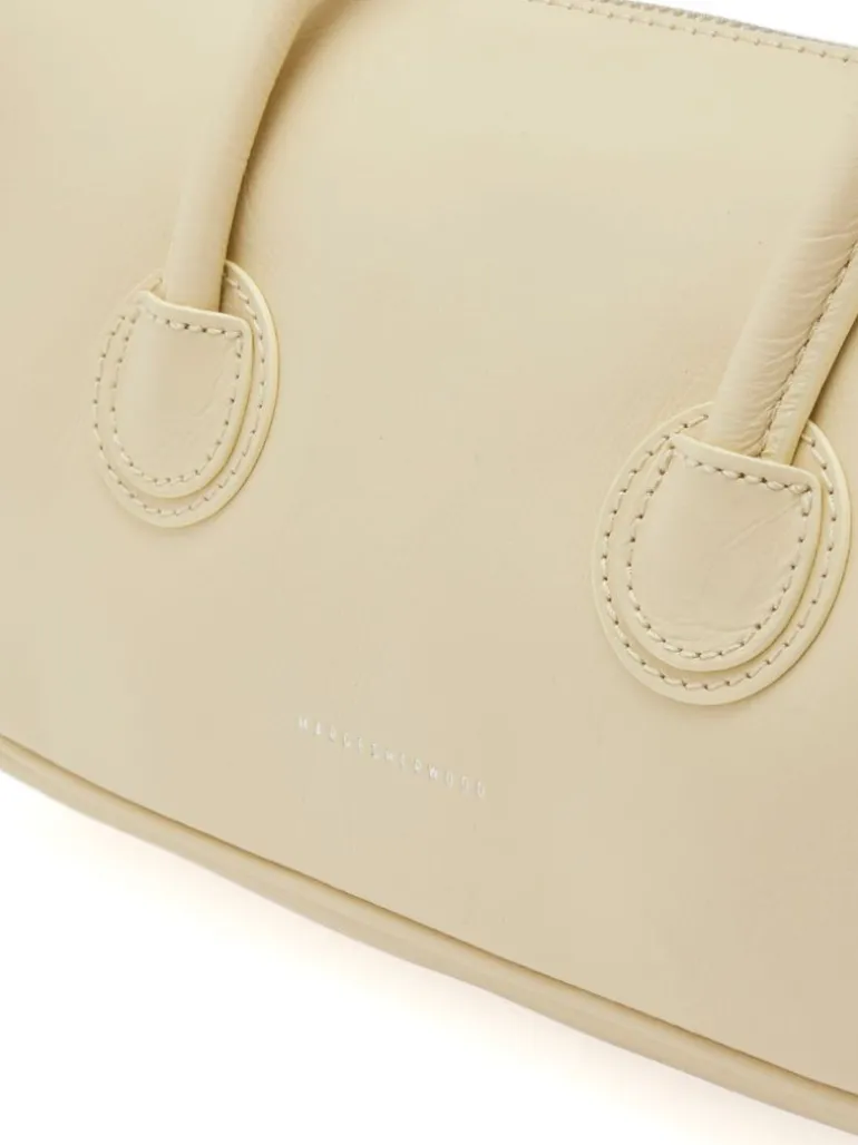 Zipper small blond wood crinkle