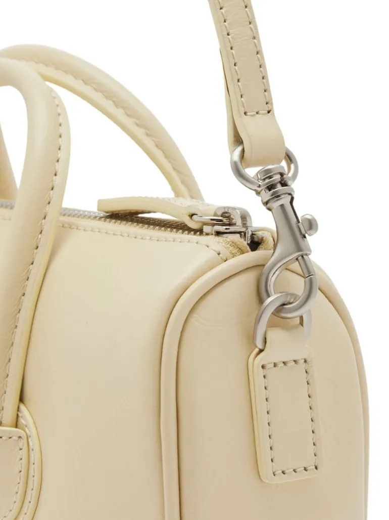 Zipper small blond wood crinkle